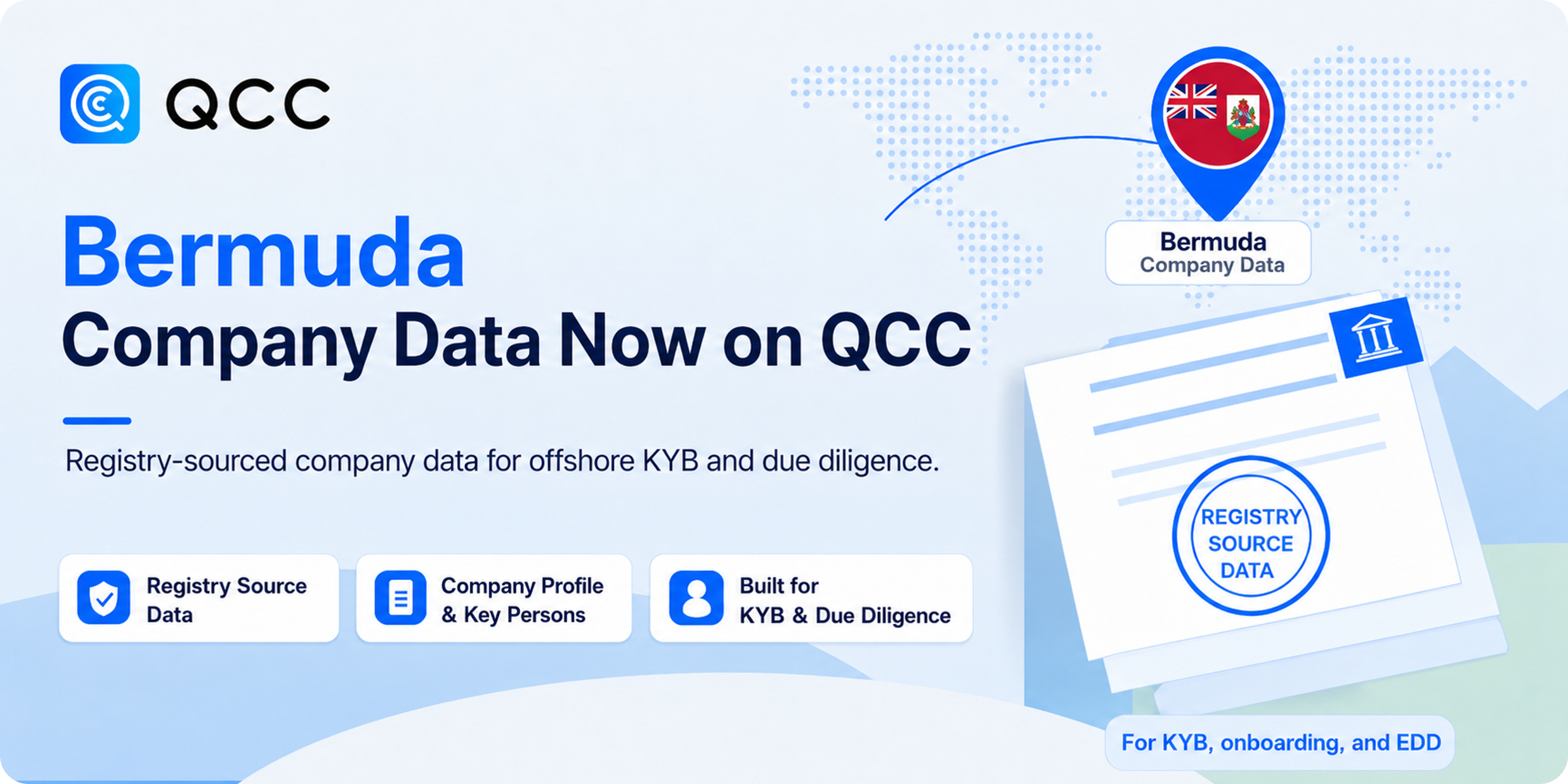 【News】QCC Now Offers Bermuda Company Data for Offshore KYB